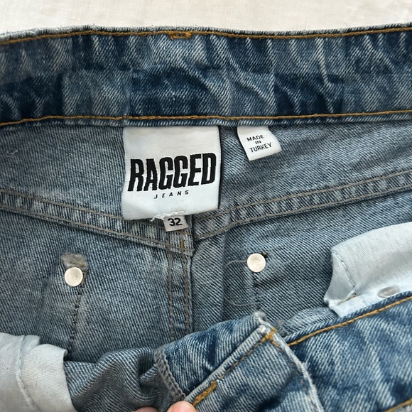 RAGGED Jeans checker print baggy jeans - Picture 4 of 4